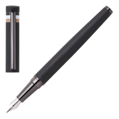 Hugo Boss fountain pen loop black iconic, , medium