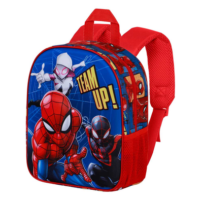 3d26 spiderman junior backpack, Blue Red, medium