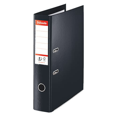 Esselte box file 75mm f/sc black 48087, , medium