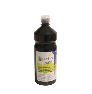 Water color 500ml black, Black, medium