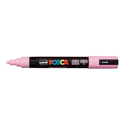 Uni posca bullet tip paint marker pc-5m 1.8-2.5mm l. Pink, , medium