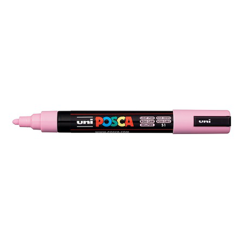 Uni posca bullet tip paint marker pc-5m 1.8-2.5mm l. Pink, , medium-null