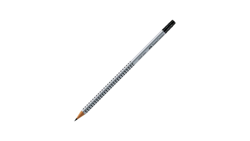 Faber grip pencil hb with eraser, , medium-null