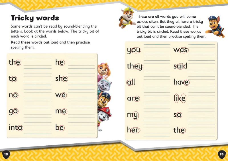 Product image: Paw patrol first spelling activity book, , medium-null