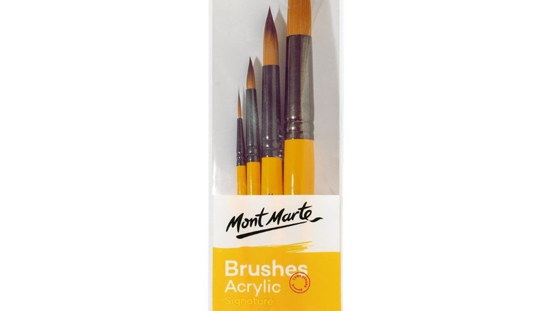 Mont marte gallery series paint brush set - acrylic 4pc, , medium-null