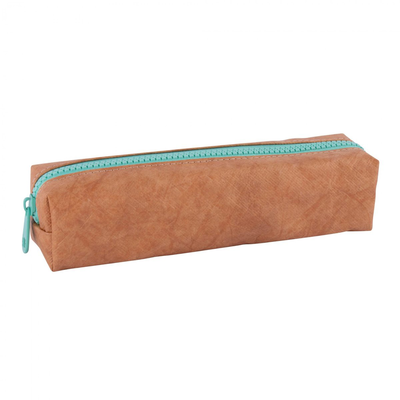 Tubular pencil cases - kraft collection turquoise blue, , medium