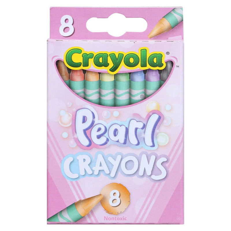 Crayola pearl crayons: illuminate your art with iridescent shine - 8-ct. Packs, , medium-null
