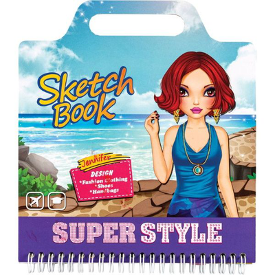 Sketch book 20x22cm stickers "jennifer", , medium