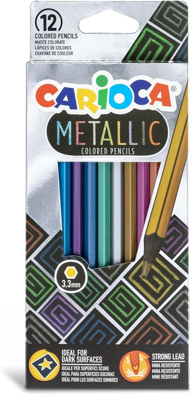 Product image: Carioca metallic 12 coloured pencils, , medium-null