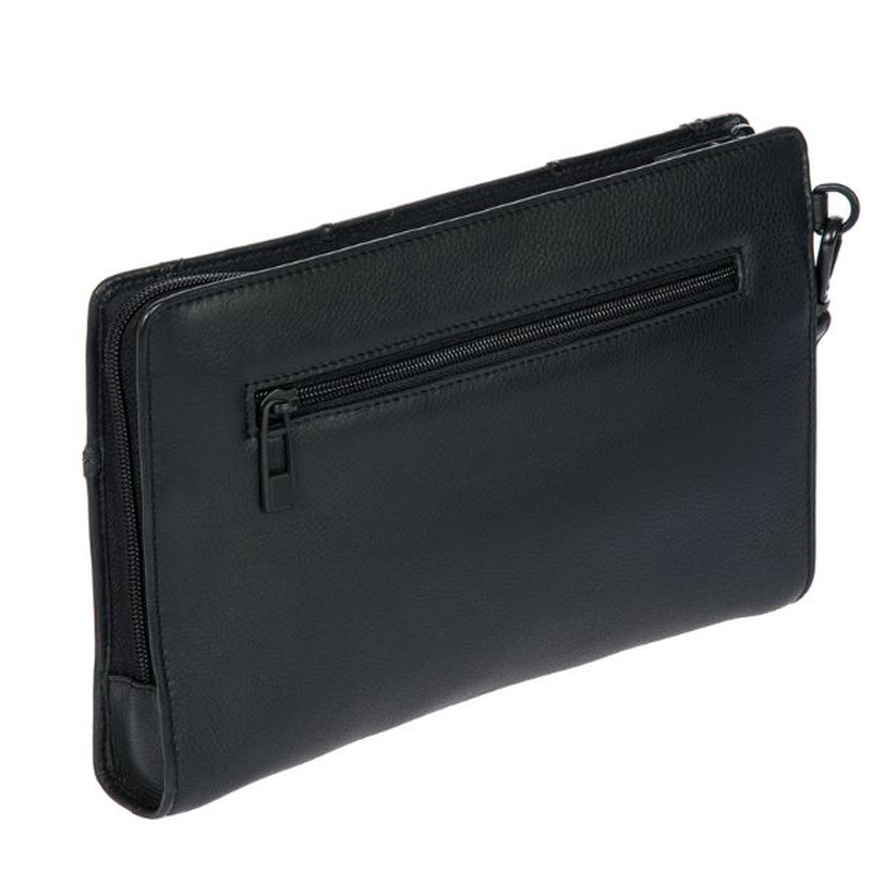 Porsche design roadster leather evo clutch bag with front pocket&nbsp;, , medium-null