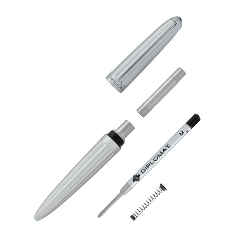 Diplomat ballpen aero matt silver easyflow, , medium image number null
