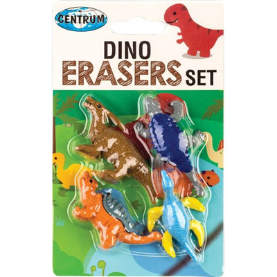 Erasers set dino synthetic rubber /blister card, , medium