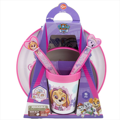 Stor paw patrol girl 5 non slip 5 pcs bicolor premium set st74581, , medium