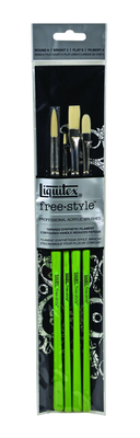 Lqx pro free style pack of 4 brush traditional, , medium