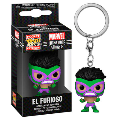 Pocket pop keychain! Marvel lucha libre: el furioso figure, , medium
