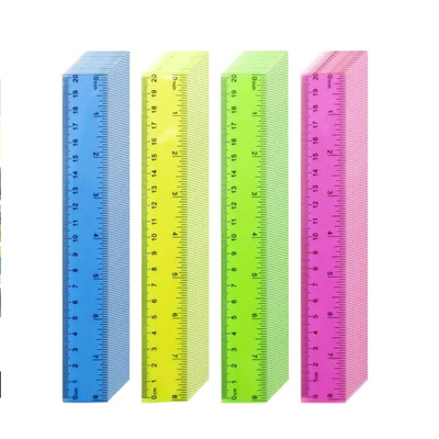 Διαφανής χάρακας 20cm – ευλύγιστος