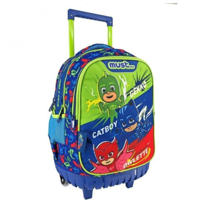 Τσαντα τρολλευ 34x20x45 3θηκες pj masks calling all heroes, , medium