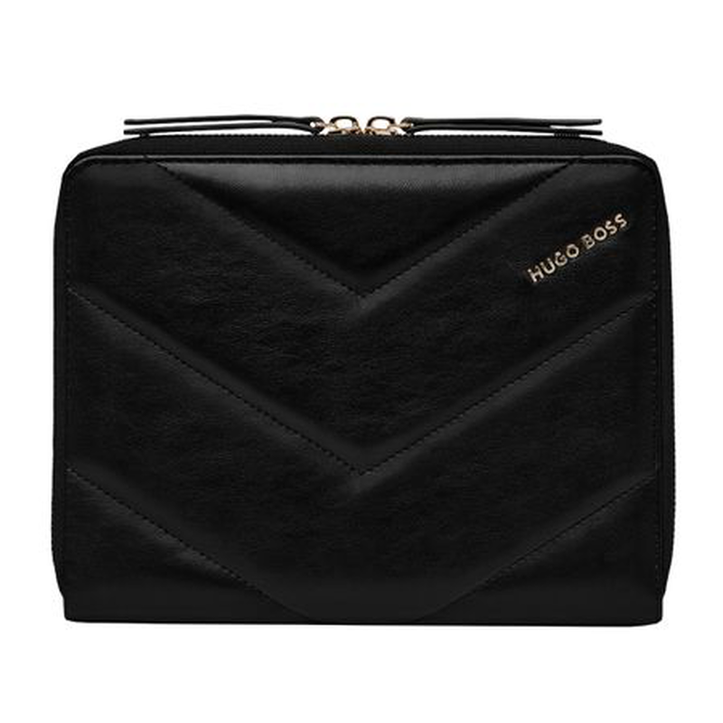 Hugo Boss conference folder zip a5 triga black, , medium-null