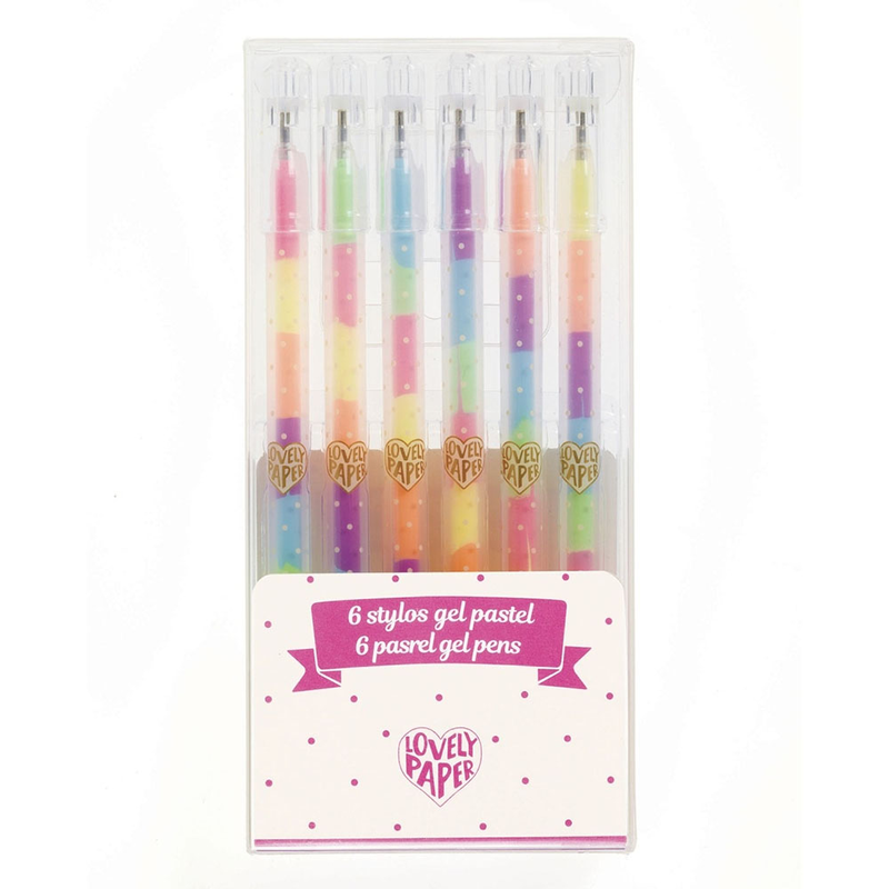 Product image: 6 pastel rainbow gel pensβ, , medium-null