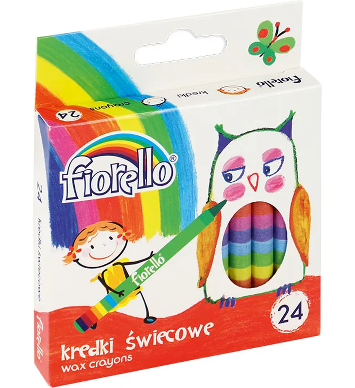 Wax crayons fiorello 24pcs, , medium-null