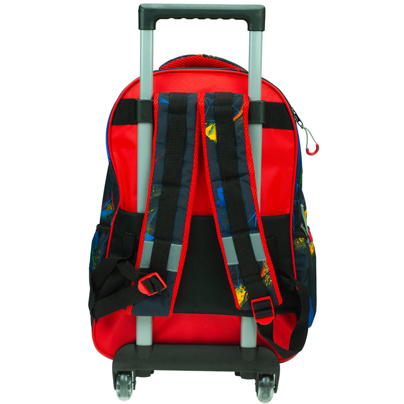 Gim trolley backpack bag spiderman blue elementary, , medium-null