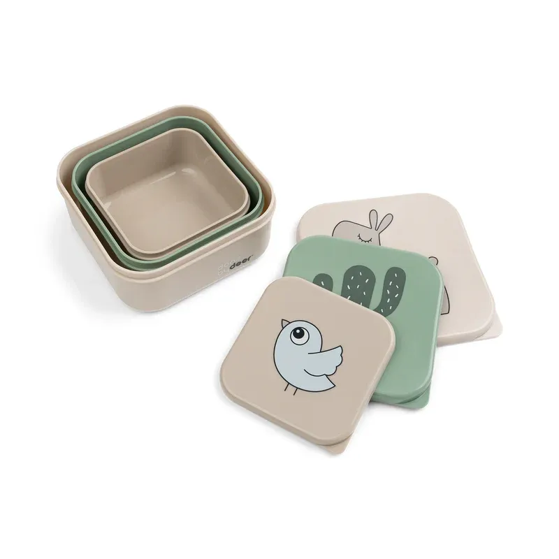 Done by deer snack box3pcs lalee - sand mix, , medium-null