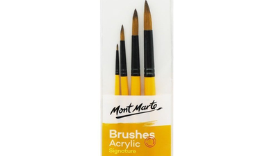 Mont marte gallery series paint brush set - acrylic 4pc, , medium