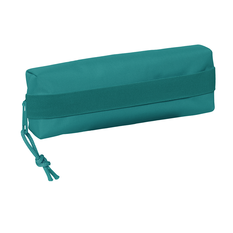 Safta blue rectangular pencil case with elastic rubber, , medium-null