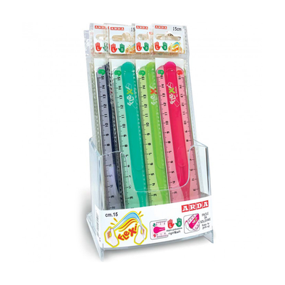 Arda flexible ruler flexi left &amp; right 15cm, , medium