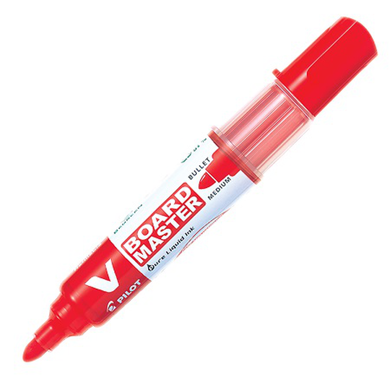 Pilot board master whiteboard marker red, , medium-null