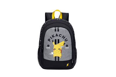 POKEMON PIKACHU Backpack Catch it, Black And Yellow, medium