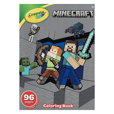 Crayola minecraft coloring book (96pages), , medium