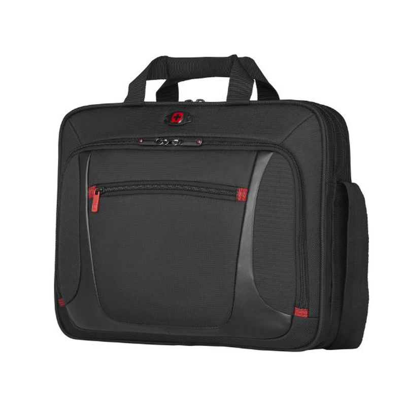 Wenger, sensor 15" MacBook pro briefcase w/ipad, black (r), , medium-null