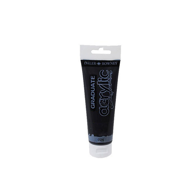 Product image: Daler rowney graduate acrylic paint 120ml black-null