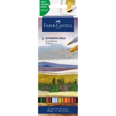 Goldfaber aqua dual marker wallet of 6, tuscany, , medium