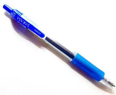Zebra sarasa retractable gel pen 0.5, Blue, medium