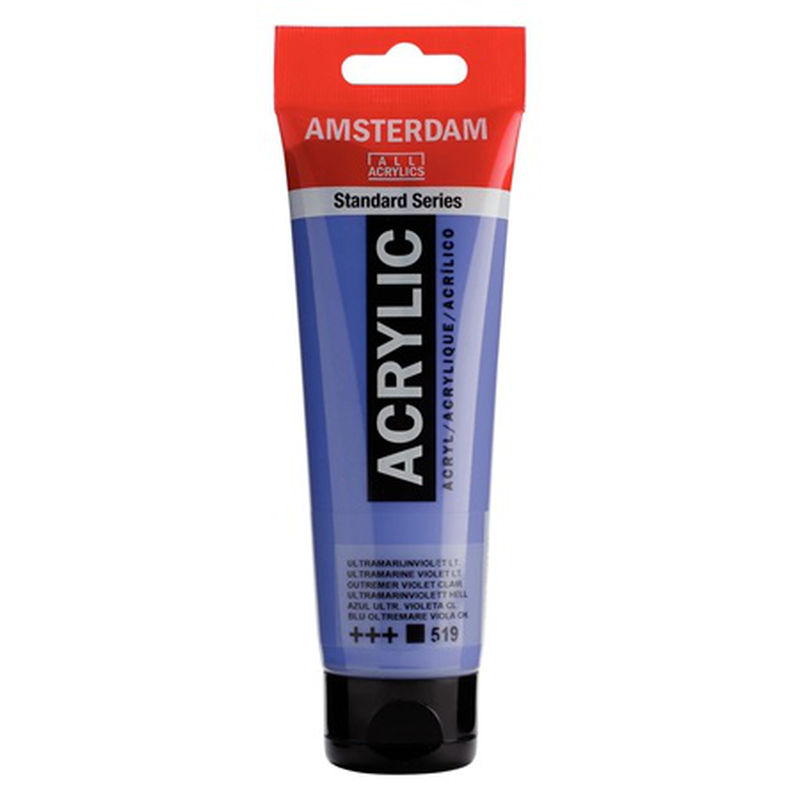 Amsterdam acrylic 120ml ultramarine violet lt. 519, , medium-null