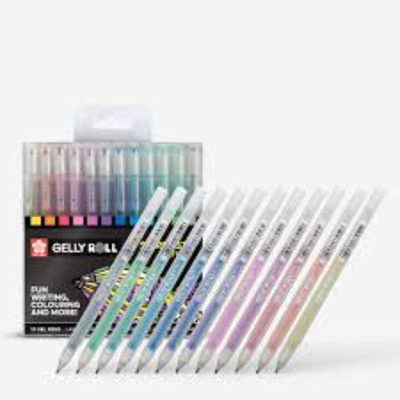 Sakura gelly roll stardust colour pen set of 12