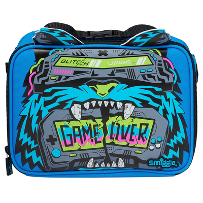Smiggle eclipse oblong attach lunchbox - mid blue, , medium