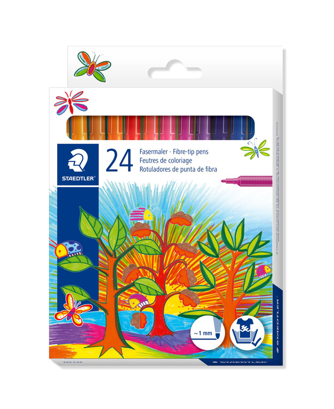 Staedtler fibre-tip pens set 24 pieces 325 c24, , medium-null