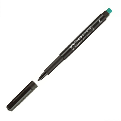 Faber-castell multimark 1525 permanent black medium marker