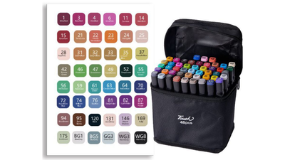 Touch alcohol markers set &ndash; 80 colors for artists, , medium