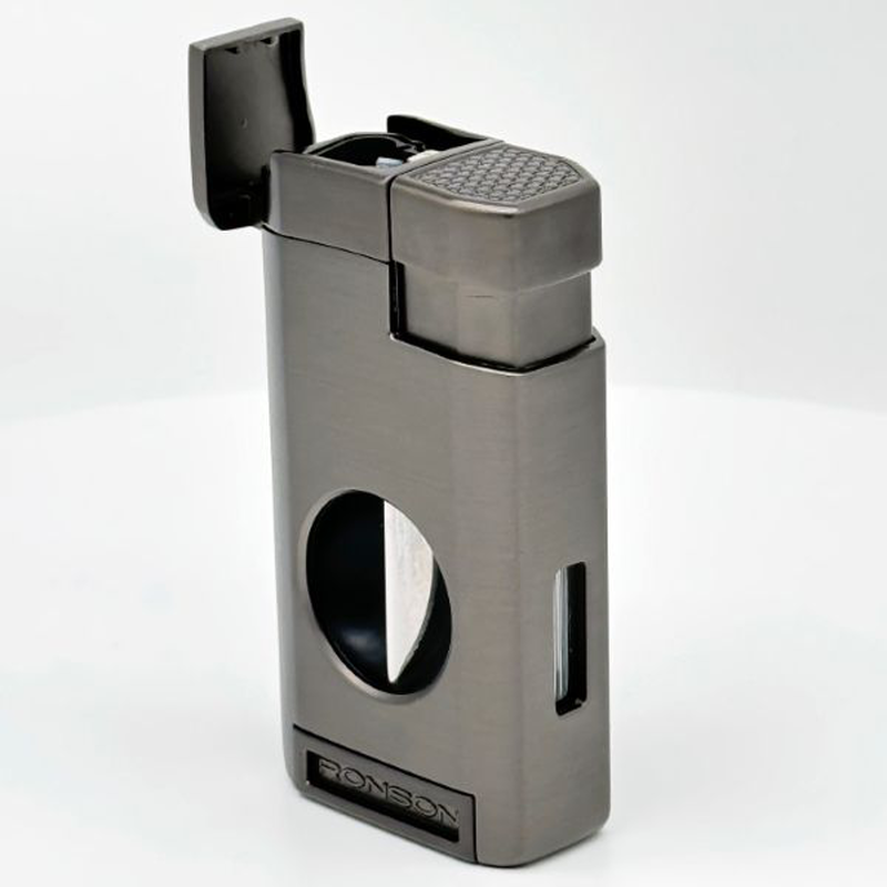 Ronson thunder gun metal cigar lighter, , medium-null