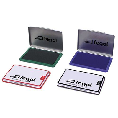 Stamp pad with ink large no.1, Blue, medium