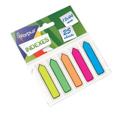 Sticky arrow index 12x44 plastic film, , medium