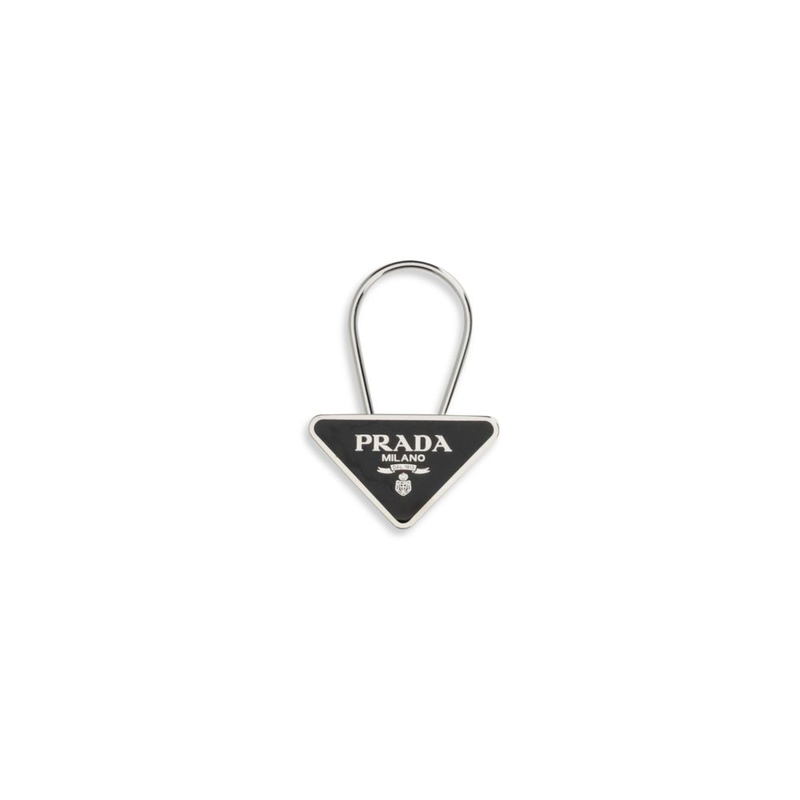 Black stainless steel keychain-null