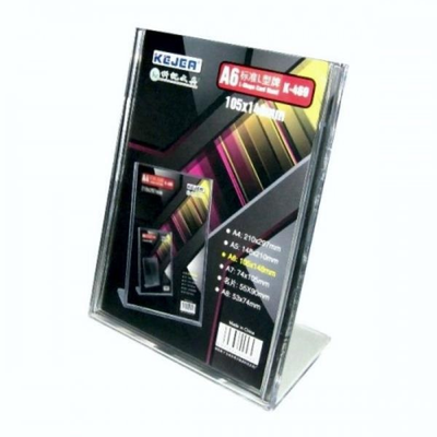 Acrylic display stand a6 portrait, , medium