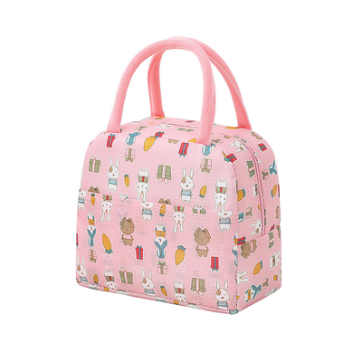Ισοθερμική τσάντα φαγητού 5lt amber pink bunnies am3001, Pink, medium