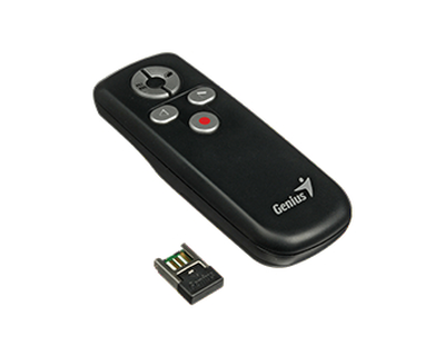 Genius media pointer wireless laser pointer , presenter, Black, medium