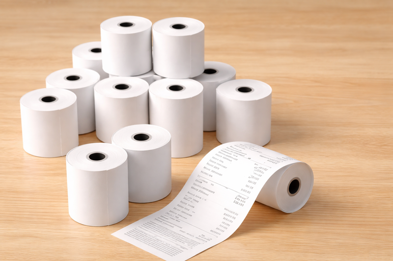 Thermal rolls 48gr & 55gr rolling rolls  (visa & receipt) (10pcs/pack)-null